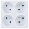 Rozbočovací zásuvka Solight P108 4×zásuvka bílá
