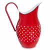 Retro červená smaltovaná kanvica v hrách 2.5l (Retro červená smaltovaná kanvica v hrách 2.5l)