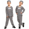 VÄZEŇ ODSÚDENEC PRUHOVANÝ KOSTÝM KOSTÝM NA HALLOWEEN KARNEVAL PLES 134 / 140