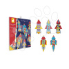 Mini kreatívna sada Rakety Origami Paper Rockets Atelier Janod papierové skladačky 5 kariet od 7 rokov J07988