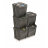 Sortibox 5 odpadkových zásobníkov 5x25l šedá segregácia (Sortibox 5 odpadkových zásobníkov 5x25l šedá segregácia)