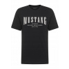 Pánske tričko bavlnené čierne MUSTANG Model Alex Logo Potlač 3XL