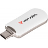 Verbatim USB flash disk USB C, 128 GB, Plectra, bílý, 30229, USB C