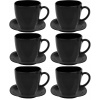 Kávový servis pre 6 osôb 12 ks čierny 220 ml Carine LUMINARC