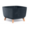 Prosperplast Květináč GRACIA SQUARE BETON EFFECT 39 cm - barva: antracit