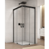 SANSWISS CADURA BLACK CAE2 ATYP 120 - 160cm pravé dvere do kombinácie / sprchový kút rohový, profil čierny - 68 – sklo sieťotlač Shade