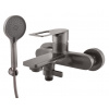 Rav slezák Vanová baterie RAV SLEZÁK NIL se sprchovým setem 150 mm metal grey NL254.5/1MG