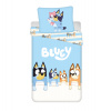 Obliečok Ourbaby Bluey Bedding modrá mix farieb 200x140 + 90x70 cm