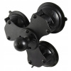 RAM Mount Twist-Lock Trojitá základňa prísavky s guličkou
