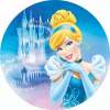 CUKROVÁ TLAČ jedlý obrázok na tortu Cukrová hmota POPOLUŠKA PRINCEZNÁ DISNEY #