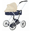 Modrý kočík pre bábiky kovový rám 72cm 5905523627503 Euro-Trade