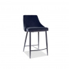 SIGNAL MEBLE Barová stolička PIANO B H-2 VELVET, čierny mat/čierna bluvel 19