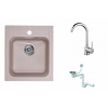 Kuchynská batéria - Béžová + batéria + umývadlo na sifón (Kuchynská batéria - Béžová + batéria + umývadlo na sifón)
