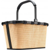 Košík Carrybag Frame Raffia, čierny