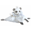 Plyšová panda na maznanie Attrape-Rêves Doudou et Compagnie sivá v darčekovom balení 20 cm od 0 mes