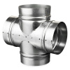 VENTS odbočka + kus KM 100mm Zn kovová