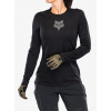 Dámska cyklistická mikina Fox Ranger LS Jersey Fox Head - black/black