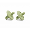 Martons Pacifier cumlíky z potravinárskeho silikónu 2ks - Olive green
