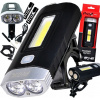 Svetlo na bicykel - Prox Taurus 2xt6 + COB LED 500 LM PREDNÁ LAMP (Predné svetlo Prox Taurus 2xt6 + Cob Led 500 lm)