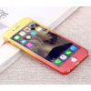 Obal z tvrdeného plastu so sklom na iPhone 6 / 6S v dúhových farbách - Zeleno-modrá
