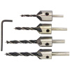 KRAFT&DELE Vrtáky do dreva špirálové zápustné 3-6mm 4ks 16595 KD10559