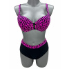 Dámske dvojdielne plavky LUCIA Barva: Růžová, Velikost: XL zelená,čierna,ružová XL