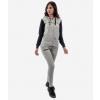 TUTA DONNA 103 CON CAPP. in FELPA súprava svetlo sivá-čierna L