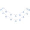 MagicHome Vianoce Reťaz MagicHome Cottonball, White, 16x LED studená biela, IP20, jednoduché svietenie, osvetlenie, L-3 m