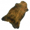 Luxusná hnedá ovčia kožušina 120x60cm