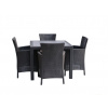 ROJAPLAST Set záhradného nábytku MELODY QUARTED záhradný stôl 1 + 4 záhradné stoličky IOWA