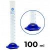 Odmerný valec sklenený 100 ml s PP základňou