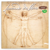 Poznámkový kalendár 2026 Leonardo da Vinci 2026, 30 x 30 cm