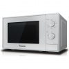 Panasonic NN-K12 mikrovlnná rúra s grilom (20 l, mikrovlnný výkon 800 W, 5 nastavení výkonu, gril 1000 W, okrúhly rošt, jednoduchá obsluha), striebro