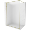 Mexen Kioto-F sprchová stena s rámom 140 x 202 cm, mráz 8 mm, zlatá - 800-140-104-50-30
