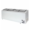 TEFCOLD Pultová mraznička prosklené oblé víko | ARO 706/2 White Edge