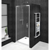 GELCO SIGMA SIMPLY 80cm dvere do niky alebo do kombinácie / sprchový kút rohový, profil chróm, sklo číre, GS1279