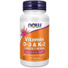 Now Foods Vitamín D3 K2 1000 IU / 45 mcg 120 kapsúl