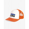 Šiltovka Patagonia P-6 Logo Trucker Hat - white/redtail rust