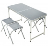 Kempingový nábytok skladací stôl + 4 stoličky KO-LF9000100
