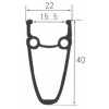 TWN ráfek 28"/622 32d. CNC výška 40mm double bílý