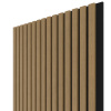 WALL CONCEPT akustický panel Dub eterna, čierny filc + MDF, 2750x604x21 mm, 1,66 m2