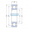 SKF W 618/9 nerezové kuličkové ložisko