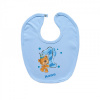 Boodyy Modrý podbradník na zapínanie Mám 1 rok s medvedíkom pre chlapca Áno, meno napíšte do poznámky
