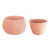 Prosperplast Květináč s vkladem SPLOFY BOWL broskev 29cm