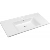 Aqualine Zuno umývadlo 100x45.5 cm obdĺžnik klasické umývadlo-umývadlo na nábytok biela 9100