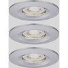 Paulmann 94303 EBL Nova mini Coin LED vstavané svetlo sada 3 ks LED 4 W chróm; 94303