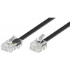 PremiumCord tk86-10b 8P4C (RJ-45) Plug 6P4C (RJ-11) Plug 10m černý