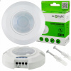 Senzor pohybu Ecolight biely PIR 300 W 230 V uhol 360° povrchový