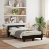 vidaXL Posteľový rám z dubu Čierny dub Kompozitné drevo 135 x 190 cm 3333956