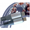 Kábel ELP Kabel usb-c USB - USB 3.1 typ C 2 m sivý